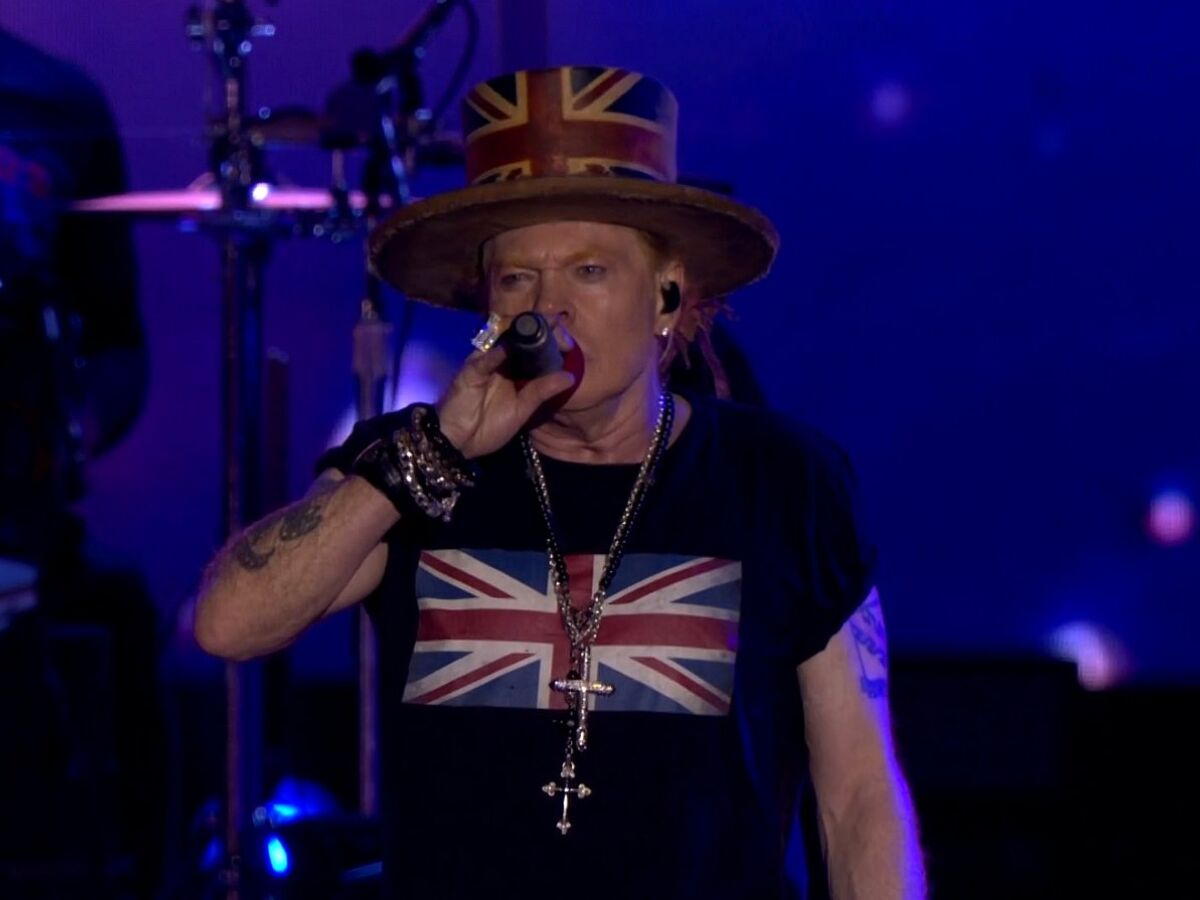 Axl Rose, do Guns N' Roses, recebe críticas após apresentação no