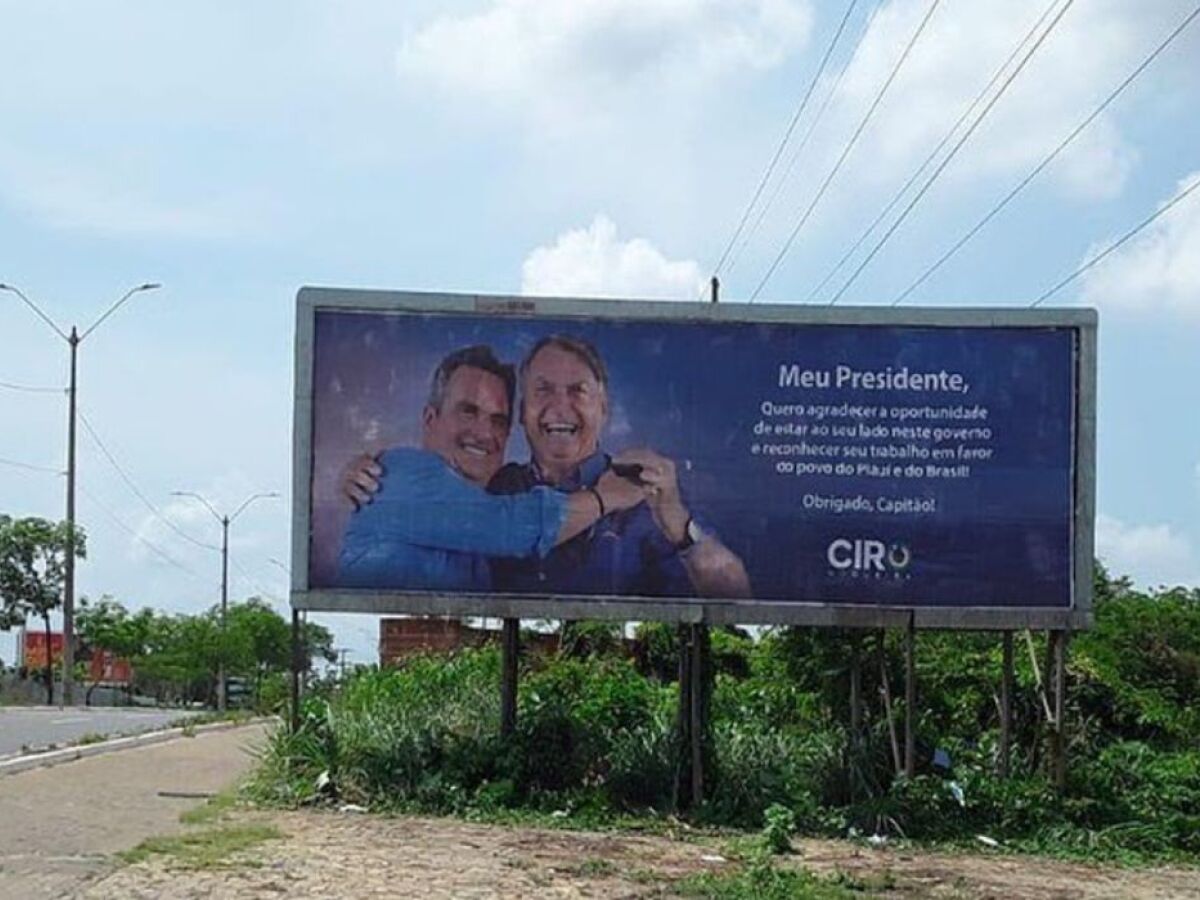 Ap s outdoor ao lado de Lula em 2018 Ciro Nogueira homenageia