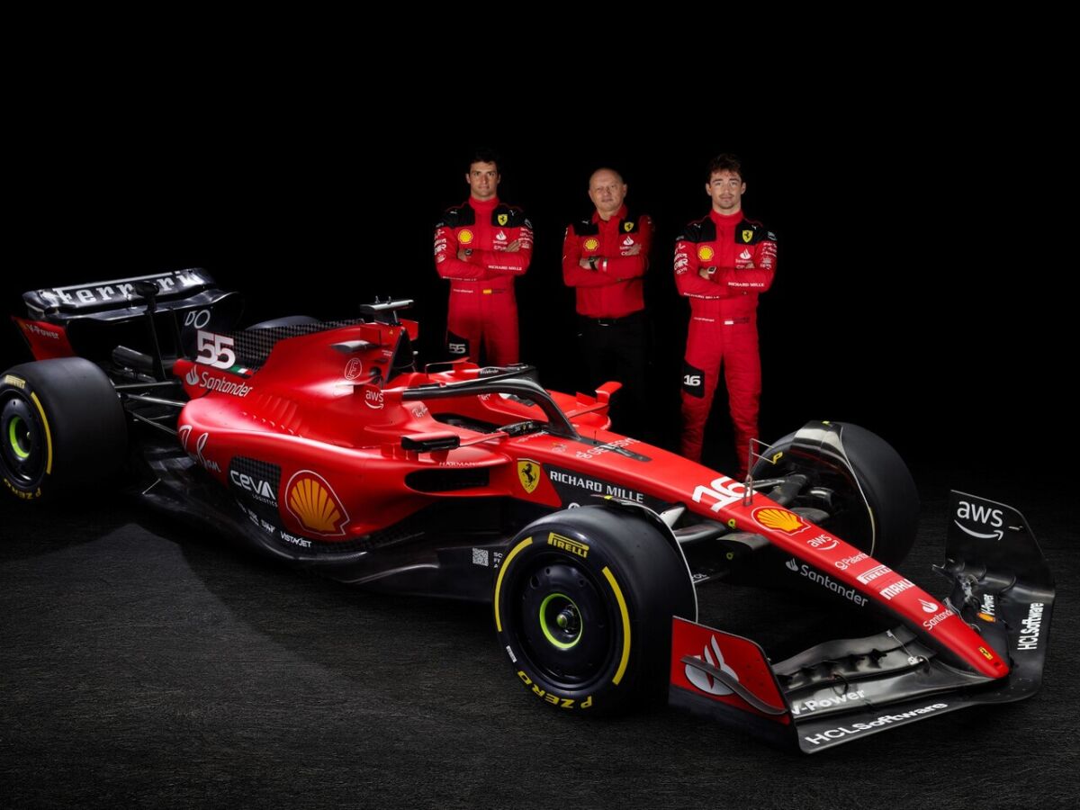 Ferrari apresenta carro para temporada de 2023 com ambição de