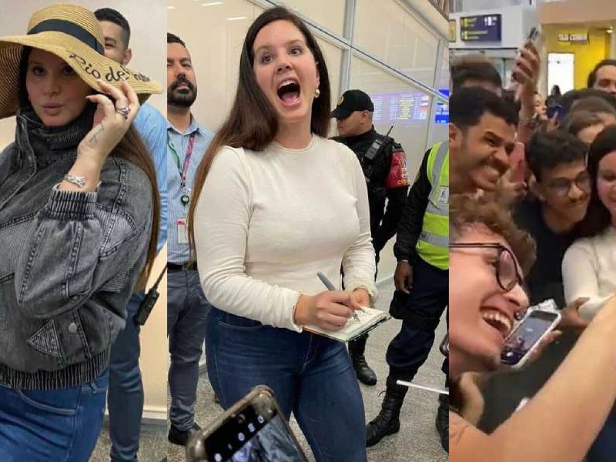 Lana Del Rey desembarca no Rio de Janeiro e interage com fãs em aeroporto;  confira os registros - Folha PE