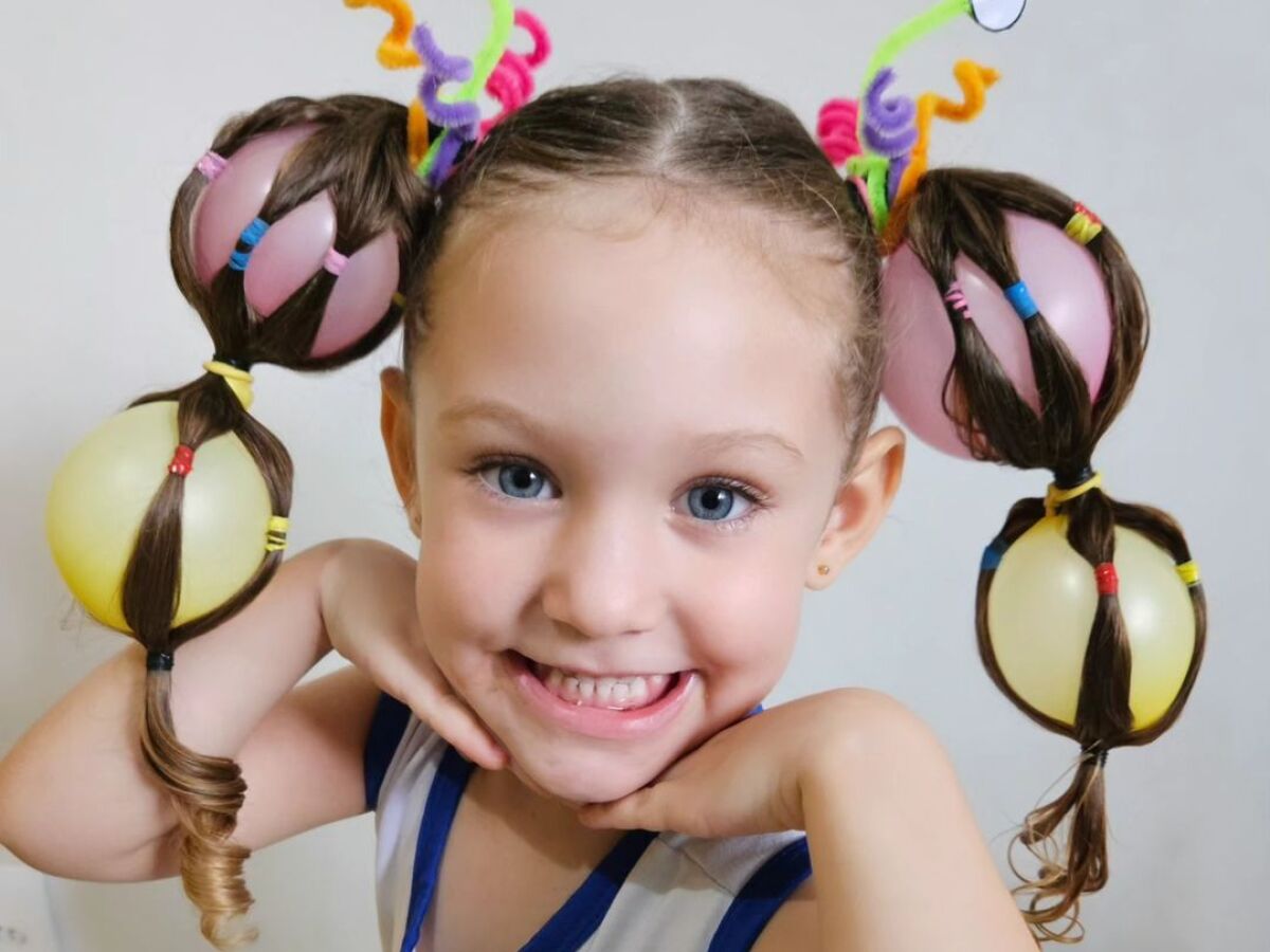 Penteado Simples Infantil Cabelo Cacheado - Revista Negocios e