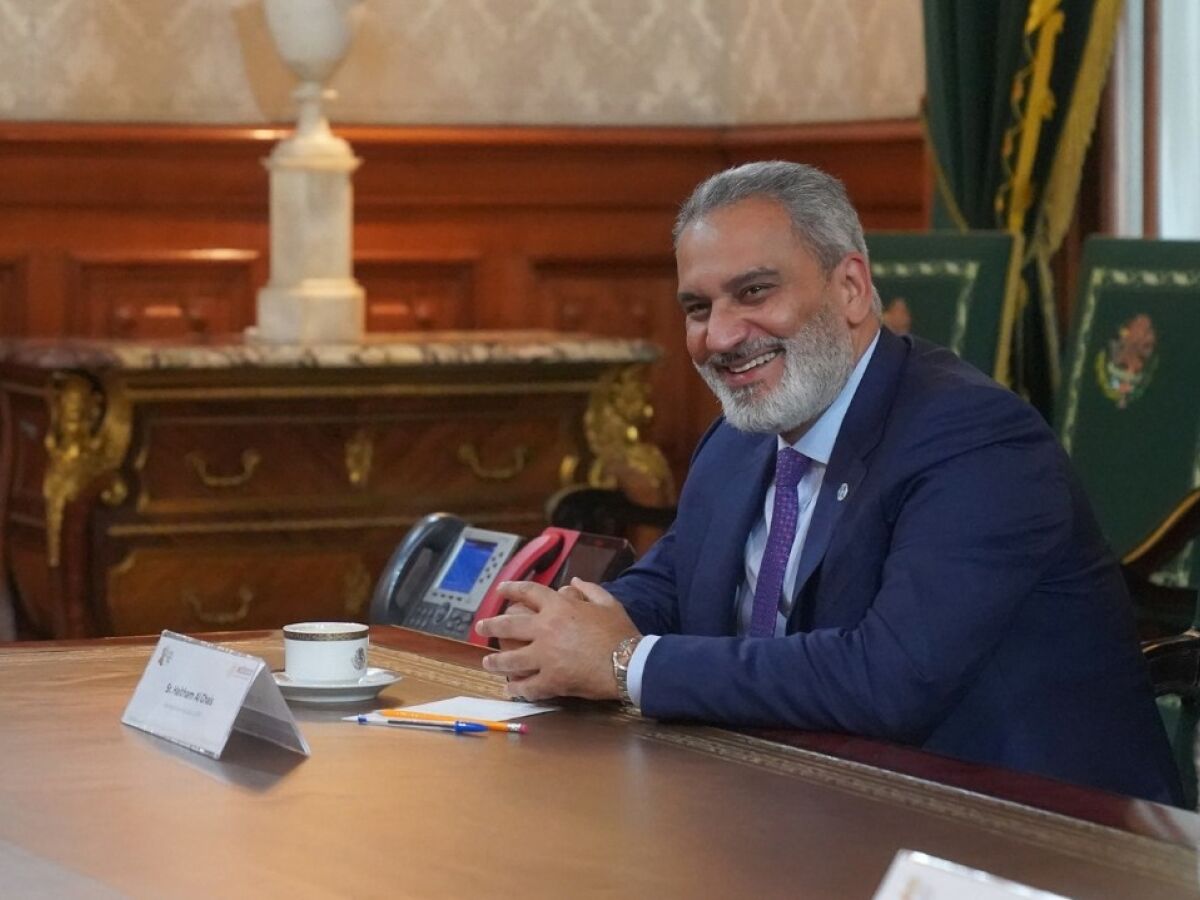 O secretário-geral da Organização do Países Exportadores do Petróleo (Opep), Haithmam Al-Ghais