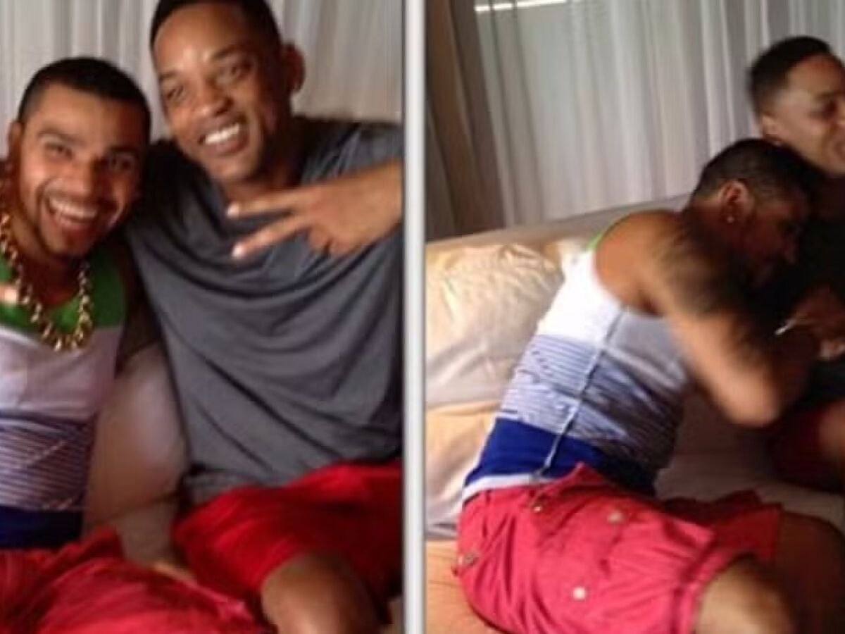 Naldo Benny e Will Smith juntos, em 2013