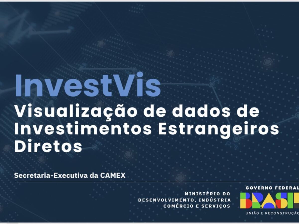 A plataforma InvestVis permite ao público em geral consultar informações sobre investimentos concretizados no Brasil e no mundo.