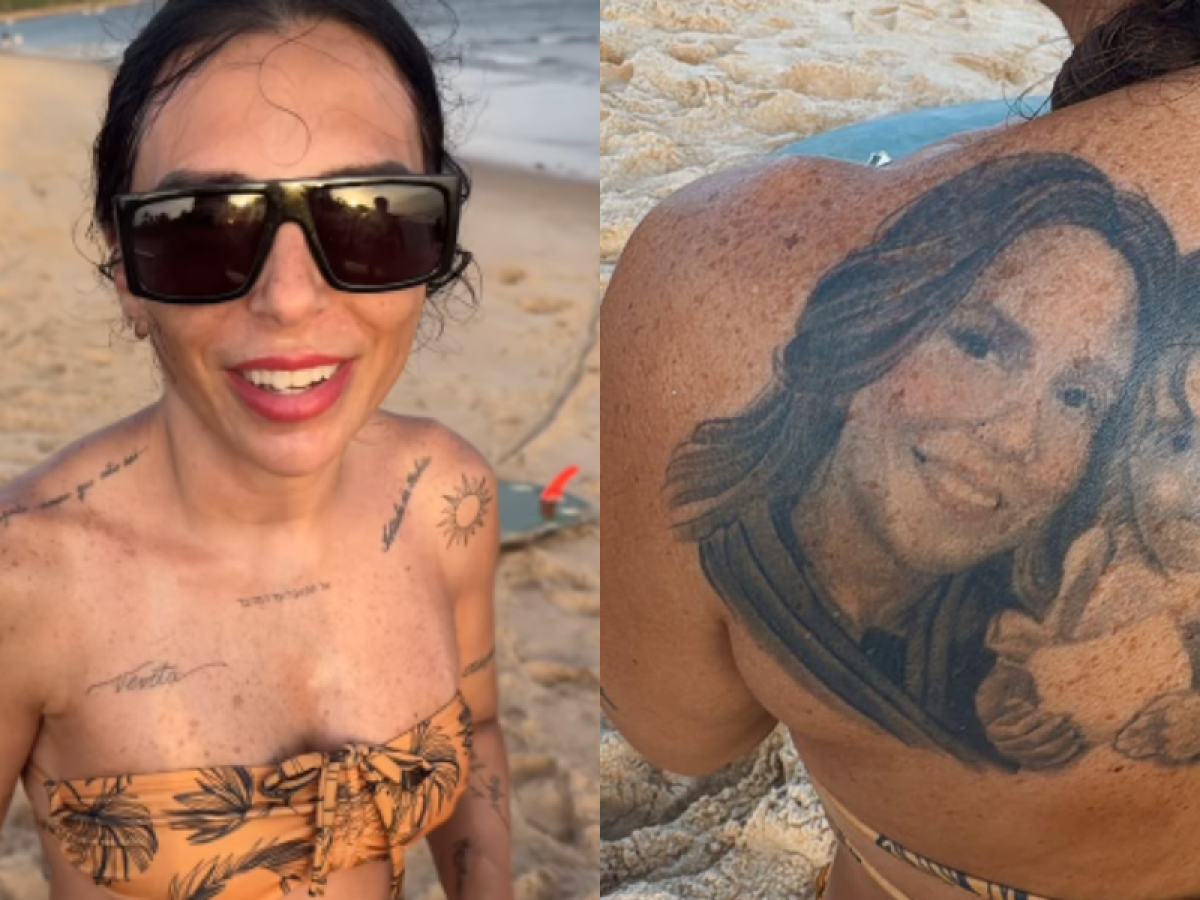 Fã exibe tatuagem em homenagem à Ivete Sangalo
