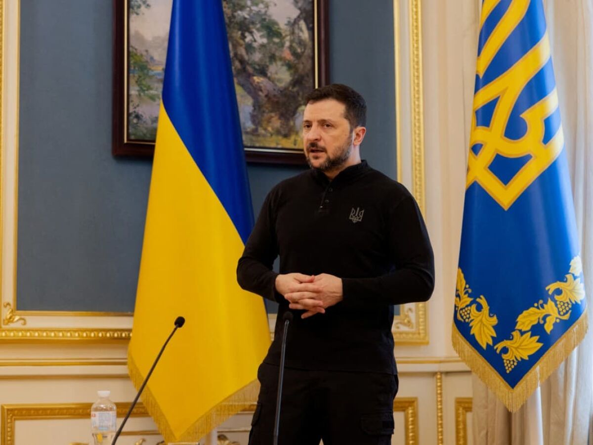 O presidente da Ucrânia, Volodymyr Zelensky