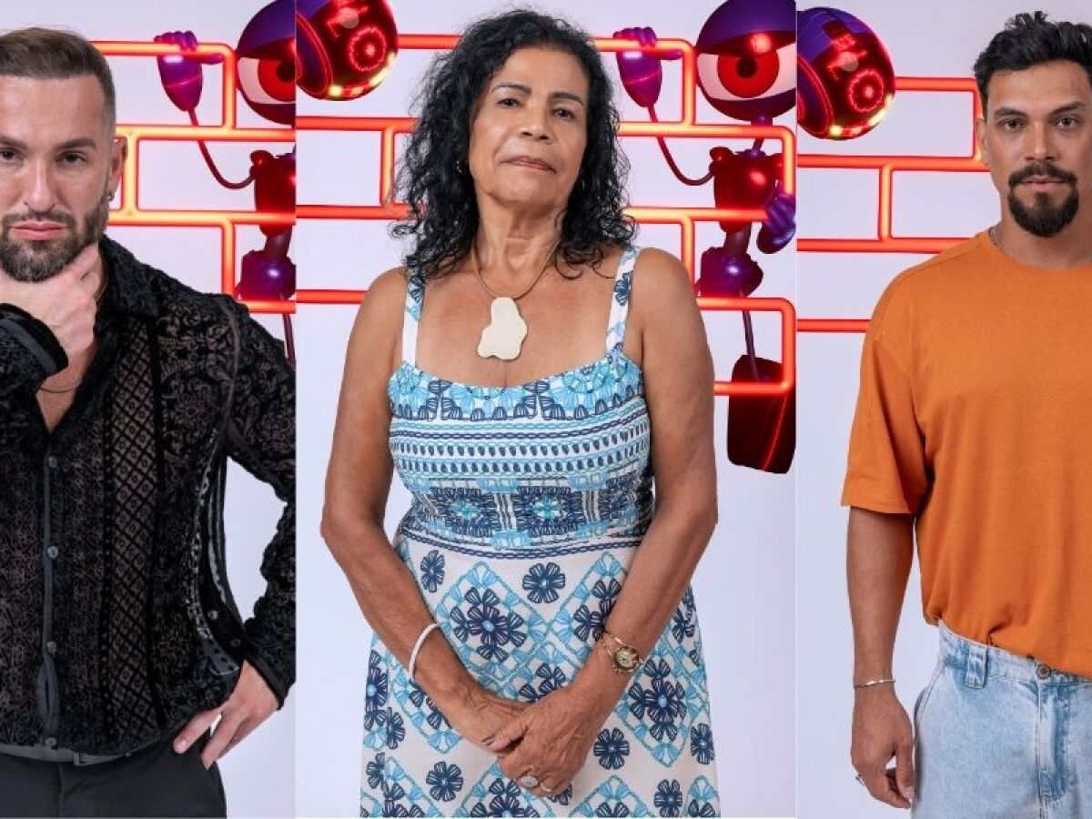 BBB25: Diego, Vilma e Vinicius estão no paredão