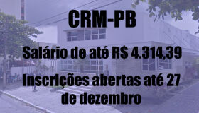 Concurso do CRM-PB tem salários de até R$ 4.314