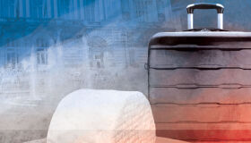 Queijo escondido na mala