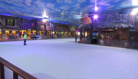 Neve de verdade: no Snowland, em Gramado, a temperatura chega a - 5º C