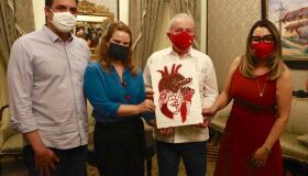 Lula e Janja ganham tela da primeira-dama de Pernambuco