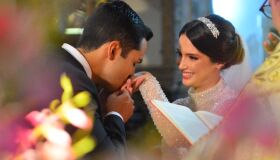 O belíssimo enlace de Maria Cândida de Paula e Vitor Dias