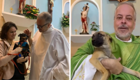 Padre da causa animal promove acolhimento e adoção de cães no interior de Pernambuco