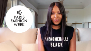 Naomi Campbell faz discurso antirracista na Paris Fashion Week