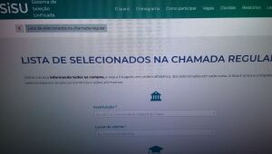Matrícula dos aprovados na primeira chamada do Sisu começa nesta quinta-feira