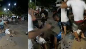 Homem é espancado por grupo de pessoas em confusão por som alto no Janga, em Paulista