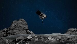 Sonda conclui a primeira coleta de amostra em um asteroide feita pela Nasa