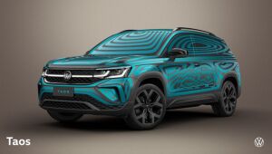 Imagens da camuflagem do Volkswagen Taos são reveladas
