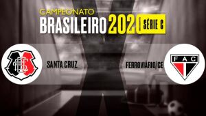 Acompanhe em tempo real a partida Santa Cruz x Ferroviário