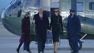 Trump deixa Casa Branca pela última vez como presidente
