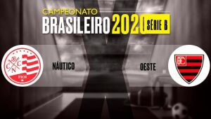 Acompanhe o lance a lance de Náutico x Oeste, pela Série B