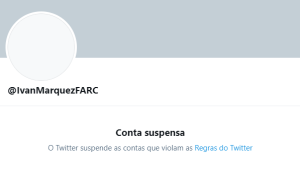 Twitter suspende contas de ex-chefes das Farc que retomaram armas na Colômbia