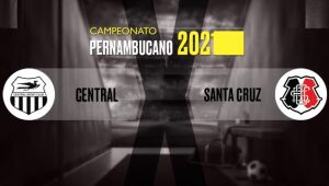 Acompanhe agora o lance a lance de Central x Santa Cruz