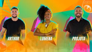 Projota, Arthur e Lumena estão no Paredão do BBB 21