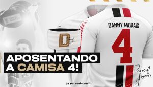 Santa Cruz aposenta camisa número 4 em homenagem a Danny Morais
