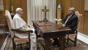Papa recebe presidente da Argentina, Alberto Fernández, no Vaticano