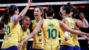 Seleção feminina de vôlei bate Japão e vai à final da Liga das Nações