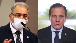 Ministro responde a tweet de Doria sobre vacinação, e governador rebate: 'Quanto recalque'