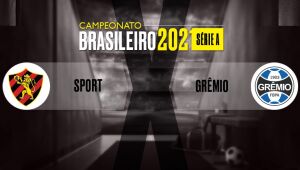 Acompanhe todos os lances de Sport x Grêmio, pela Série A do Campeonato Brasileiro