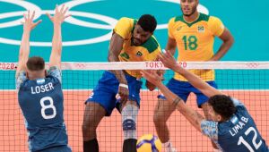 Brasil busca virada heroica sobre a Argentina e vence a segunda no vôlei masculino