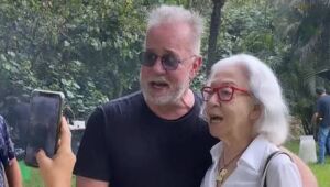 Luiz Fernando Guimarães celebra aniversário com Fernanda Montenegro