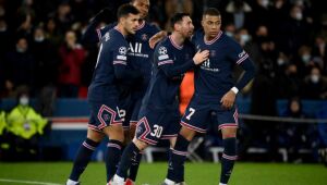 Messi e Mbappé garantem goleada do PSG sobre Brugge na Liga dos Campeões