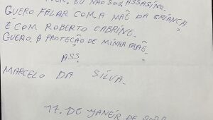 Defesa divulga carta em que suspeito de matar Beatriz se diz inocente e pressionado a confessar