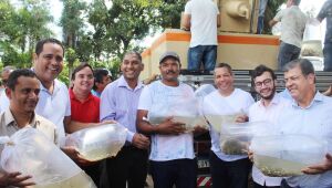 50 mil alevinos foram distribuídos para piscicultores em Cabo de Santo Agostinho