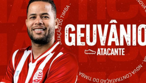 Náutico anuncia contratação atacante Geuvânio para reforçar o elenco na Série B