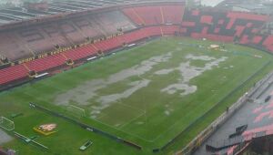 Confira situação da Ilha do Retiro após chuva forte atingir Recife