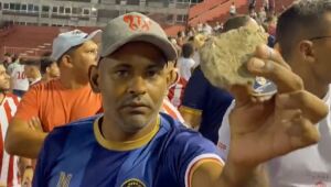 Organizada do CSA arremessa pedras em direção à torcida do Náutico