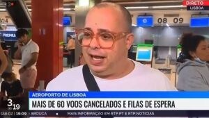 Pernambucano viraliza com entrevista em aeroporto de Lisboa: "Estou com a mesma cueca faz seis dias"