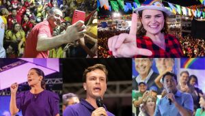 Candidatos ao Governo de Pernambuco apostam nas cores para reforçar simbolismo