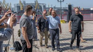 Secretário-geral da ONU prossegue com visita à Ucrânia