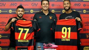 Sport apresenta reforços ofensivos Gustavo Coutinho e Wanderson