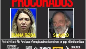 Disque-denúncia divulga cartaz com "falsa vidente" e o pai, por golpe milionário contra idosa