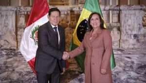 Vice-presidente do Brasil se reúne com presidente em exercício do Peru