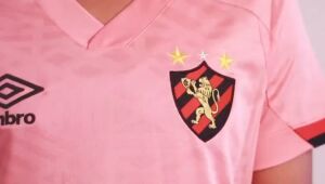 Sport lança camisa rosa no mês de conscientização contra o câncer de mama; Veja como ficou 