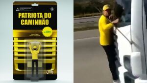 Após viralizar nas redes sociais, "patriota do caminhão" vira boneco, comercializado a R$ 89,90