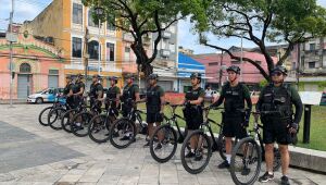 Polícia Militar de Pernambuco fará segurança do Centro do Recife com auxílio de bicicletas